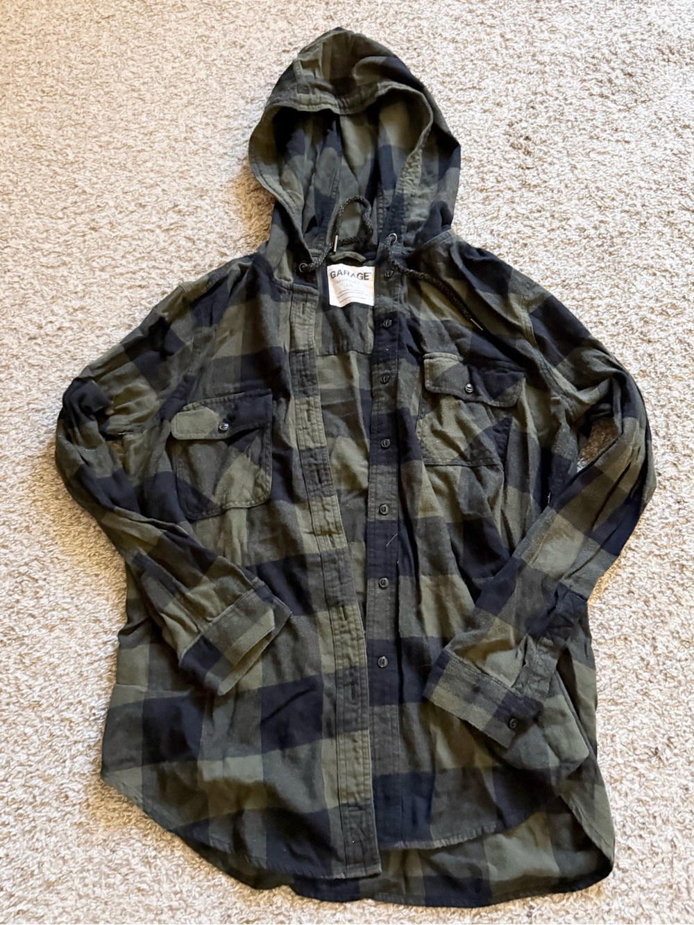 Garage Hooded Flannel